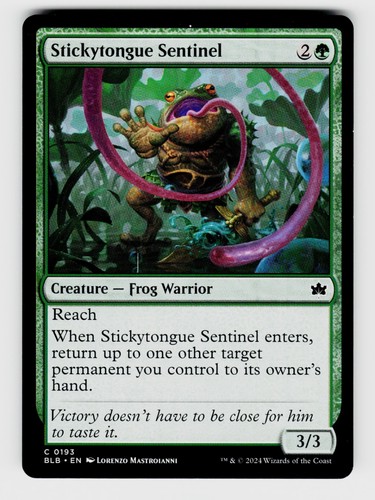 MTG, Bloomburrow, Stickytongue Sentinel, regular, No.193, C - Picture 1 of 1