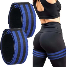 Blood Flow Restriction Band 2 Pack BFR Bundle Booty Bands Adjustable Exercise Gl