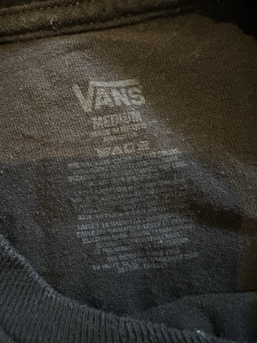 Vans Shirt Boys Medium Black Off The Wall Classic Fit Tie-Dye Short Sleeve Skate - Picture 3 of 3