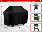 BBQ Gas Grill Cover Barbecue Waterproof Outdoor Heavy Duty UV Protection 58 Inch