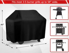 BBQ Gas Grill Cover Barbecue Waterproof Outdoor Heavy Duty UV Protection 58 Inch
