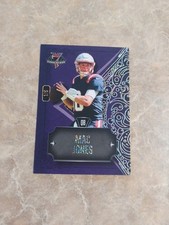 2023 Wild Card Mac Jones Purple/silver Diamond 1/6 Patriots/49ers Card Studs