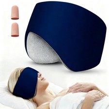 Sleep Mask, Eye Mask for Sleeping with Heads 1 Count Pack of 1 , 2-1 Blue