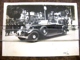 Tirage argentique d'époque: Cabriolet Lincoln Concours élégance Monte Carlo 32
