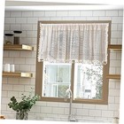 Boho Semi 59"W x 24"L (Pack of 1) Beige Geometry Crochet Lace Pattern; Short