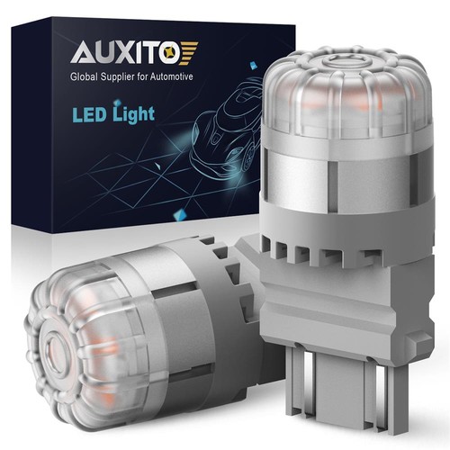 AUXITO 3157 3156 T25 9LED Turn Signal Light 3000k Amber Bulbs For Chevy Colorado - Picture 11 of 21