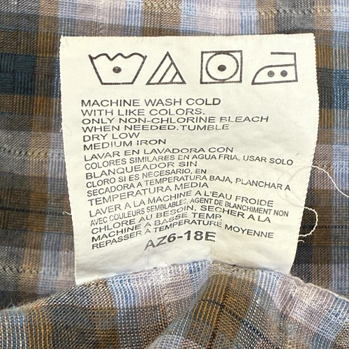 Wrangler Retro Premium Herren Western Hemd Large braun kariert Druckknopf Langarm - Bild 3 von 13