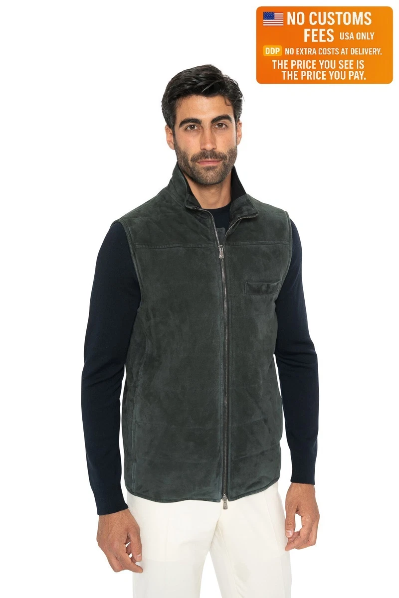 Veste Homme Fariani Noire Pure Laine/soie Taille 40R - Style Pea Coat, Neuve Avec étiquettes