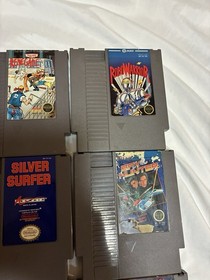 Nintendo NES Game Lot Of 15 All Internally Cleaned Tested Silver Surfer Contra