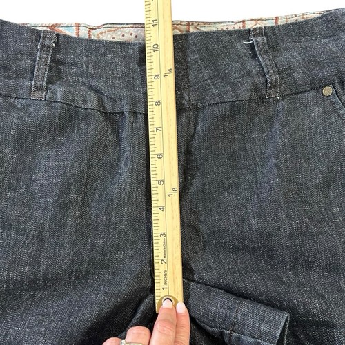 One 5 One Women's Dark Blue Denim Chino Shorts Sz 12 - Picture 4 of 7