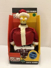 NEW The Simpsons Talking Santa HOMER SIMPSON (2004) Santa Stuck In Chimney Gemma