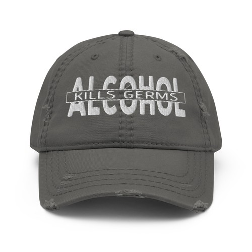 Dad Hat Alcohol Kills Germs: Funny Beer Drinking Distressed Cap - Picture 25 of 37