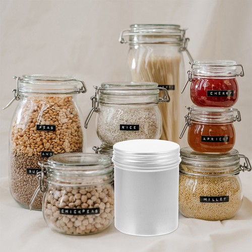 6Pcs Aluminum Jars Container Bottle for Powder Tea Cosmetic Lip Balm Cream 80ml - Picture 8 of 12