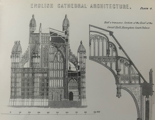 Victorian Cathedral Print c1870s | Hampton Court & Westminster Chapel Engraving - Picture 4 of 15