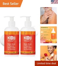 Kojic Acid  Papaya Body Lotion Gift Set - Brighten  Hydrate - 2 Pack