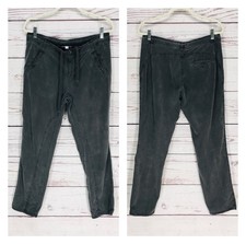 James Perse Pants Women's Size 2 Gray Tencel/Cotton Utility Cargo Lightweight