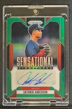 Antonio Anderson 2025 Panini Prizm #SS-AA Sensational Signatures-Green 