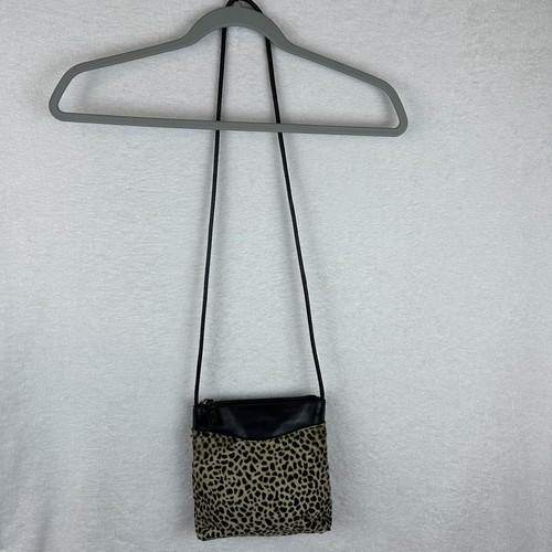 Talbots Gepard schwarz Echtleder Umhängetasche Made in Italy Baumwollfutter - Bild 2 von 20