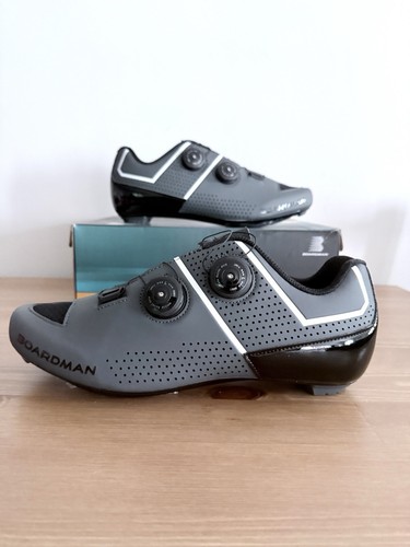 Boardman Road Carbon Cycling Shoes Grey BOA Closure UK 9.5 EU 44 New With Box - Picture 2 of 17