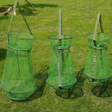 Collapsible Fish Cage Durable and Corrosion-Resistant Trap Fish Basket 