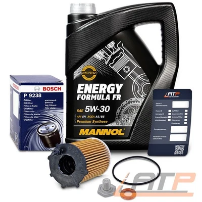 BOSCH ÖLFILTER + 5l 5W-30 FÜR FORD B-MAX C-MAX FIESTA FOCUS MONDEO FUSION GALAXY - Bild 1 von 4