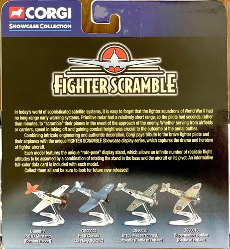 Corgi Showcase U.S. Navy F4U Corsair "Daphne C" Fighter Scramble WW2 2002 New - Picture 3 of 3