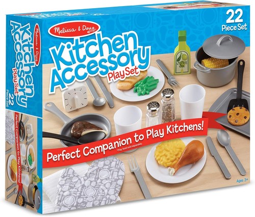 Melissa & Doug Set Gioco 8 Pezzi Pentole e Padelle per Bambini Acciaio Inox Nuovo, Sigillato