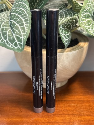 Lot of 2 NEW Bareminerals Barepro Longwear Eyeshadow Stick ICY GRAY