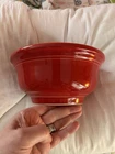 Fiesta Ware Red Ceramic Pottery Round Bowl Glossy USA