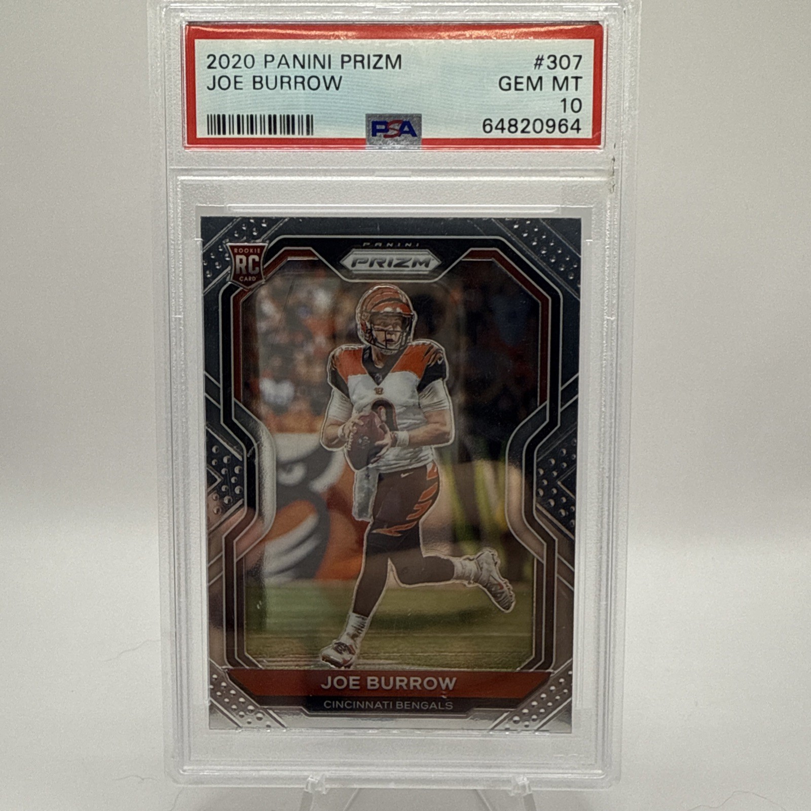 2020 Panini Prizm - Rookie Joe Burrow #307 (RC) PSA 10