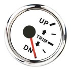 Marine Boat Trim Tilt Gauge 9-32V 0-190Ω UP-DN 52mm 2” Port White Right Side