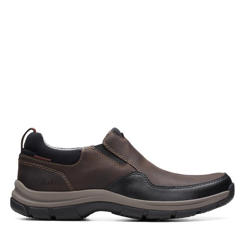 Mocasín Walpath Step marrón oscuro talla 12 ancho Clarks nuevo con etiquetas - Imagen 4 de 6