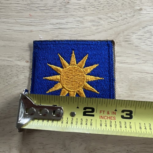 Vintage WWII 40th Infantry Division Shoulder Patch Blue With Yellow Sun VTG - Picture 3 of 5
