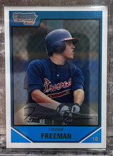 2007 1st Bowman Chrome Draft Freddie Freeman BDPP12 - Scratch (under chin)