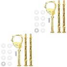 2 Sets Dessert Display Stand Metal Cake Heavy Duty Hardware for Tiered Plates