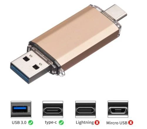 Clé USB 32Go 2 en 1 Type-C et USB 3.0 Mémoire Stick pour Android Smartphone - Photo 2/4