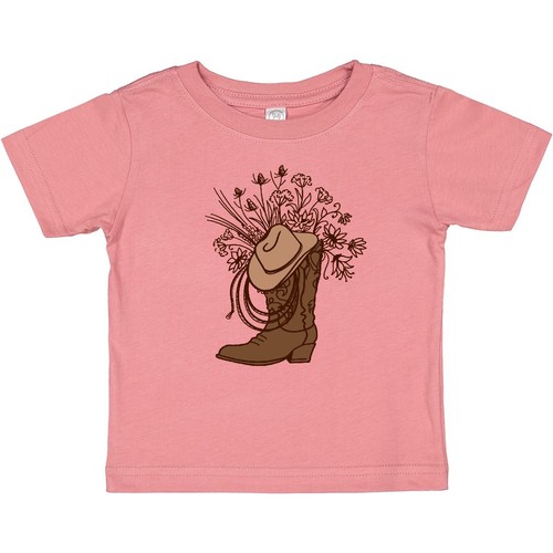 Inktastic Cowgirl Rodeo Western Boot Baby T-Shirt Future Clothing Clothes Infant