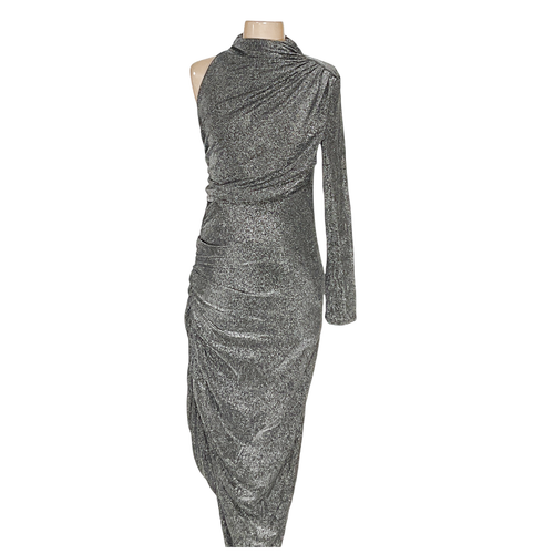 Express silbernes Bodycon Kleid - Größe M - Bild 1 von 4