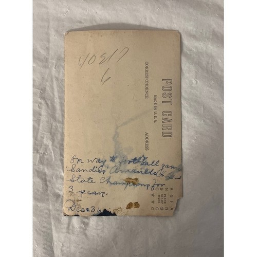 Vintage Foto/Postkarte 1936 auf dem Weg zu einem Fußballspiel - Sammlerstück - Bild 5 von 8