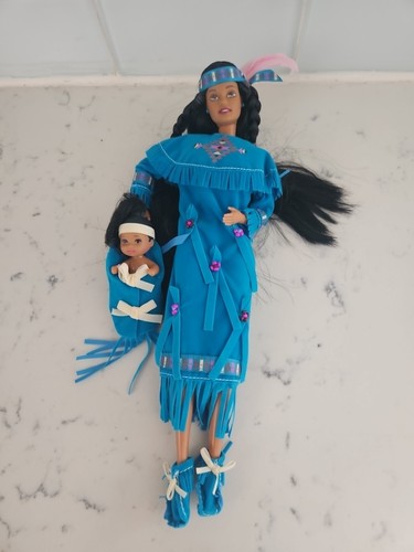 1996 Mattel American Indian Barbie Doll #17313 American Stories Collection