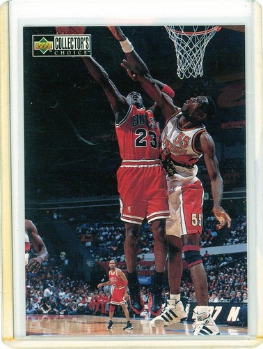 Michael Jordan 1997 Collector's Choice Michael's Magic Chicago Bulls #386 GOAT - Imagen 1 de 3