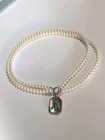double strand pearl and abalone Honey Bee 925 CFJ necklace — photo 5