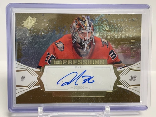 2016-17 SPx #IA-JG John Gibson Impressions Autographs #/199