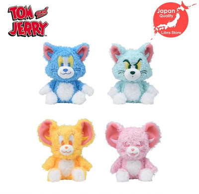 RARE Tom and Jerry Cotton Candy Plush Mascot 2025 Set of 4 from JAPAN