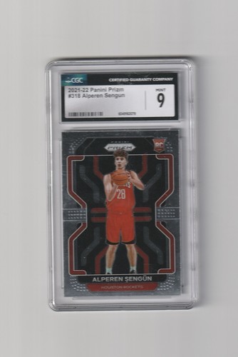 Alperen Sengur Rookie CGC 9 2021-22 Panini Prizm #318 Houston Rockets - Imagen 1 de 2