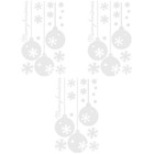  3 Pieces Snowflake Window Decorations Wall Stickers Christmas Decals