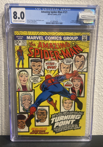Amazing Spider-Man #121 CGC 8.0, Iconic Cover, Cracked Slab