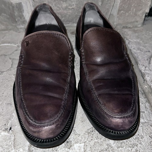Tod's Made In Italy Leather Driving Shoes Slip In Loafer Shoes 8 D Men Tod’s - Picture 4 of 9