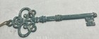 Chalk Cottage Style Key Wall Decor Distressed Blue Repaired 15”