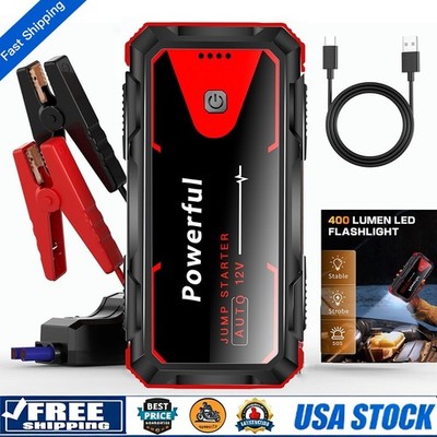 8000A Peak 12V Heavy Duty Jump Starter Battery Booster For Truck SUV Pickup ATV
